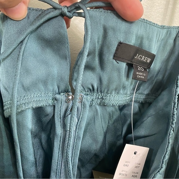 J. Crew Gathered Stretch Cropped Silk Camisole size 20 - Picture 4 of 7